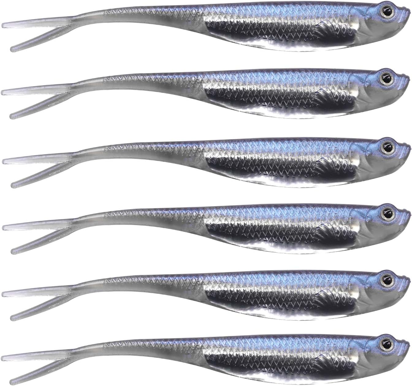 Mồi mềm shad câu cá chẽm 10cm (3 con)