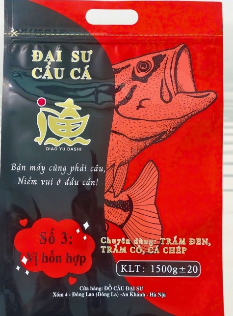 Mồi Câu Đại Sư Số 3 Vị Hỗn Hợp 1.5kg